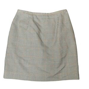 Vintage Cross Country Houndstooth Wool Blend Skirt Womens Size‎ 10 Career Preppy